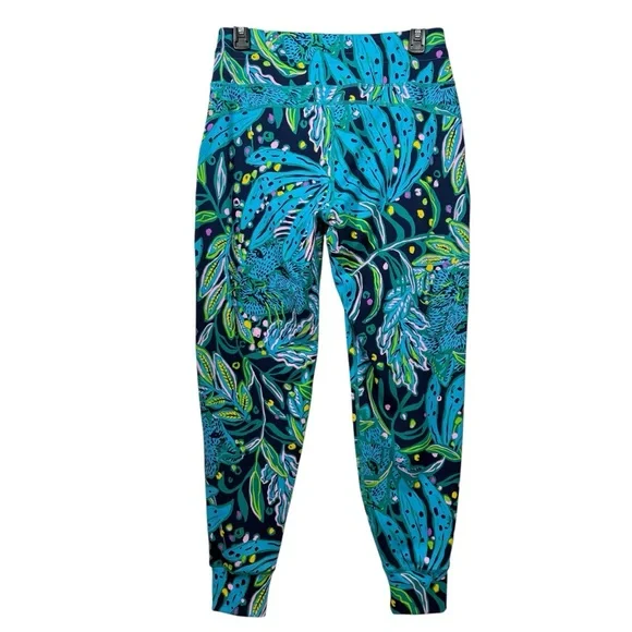 LILLY PULITZER upf 50+ island jogger leggings pants M - Picture 4 of 8
